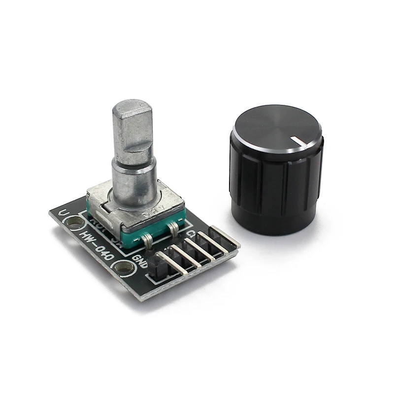 

KY-040 360 Degrees Rotary Encoder Switch Module, Brick Sensor Switch Development KY040 Potentiometer knob Kit for arduino
