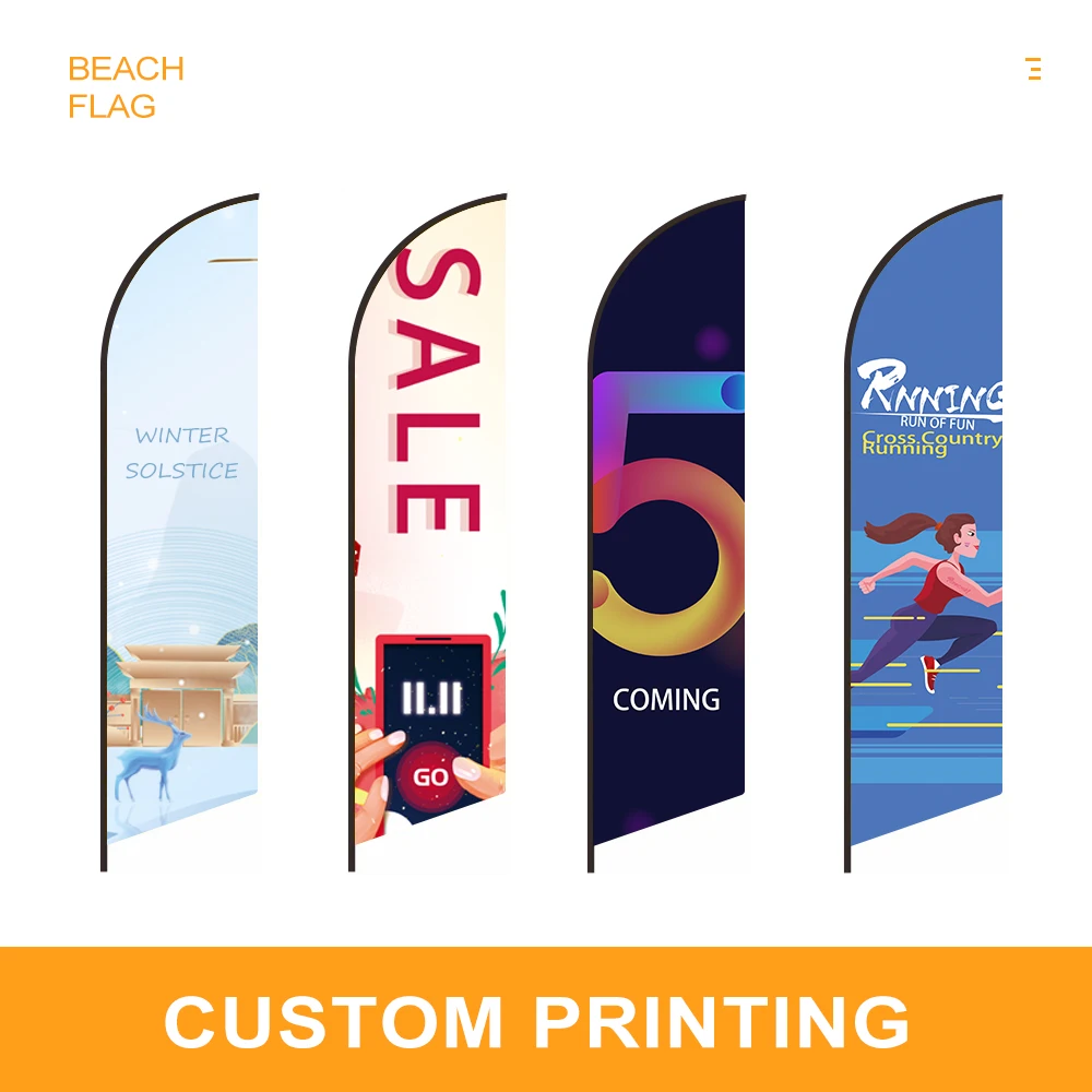 Крыло знамя флаги с лезвием знак перо пляж на улице развевающийся Продвижение