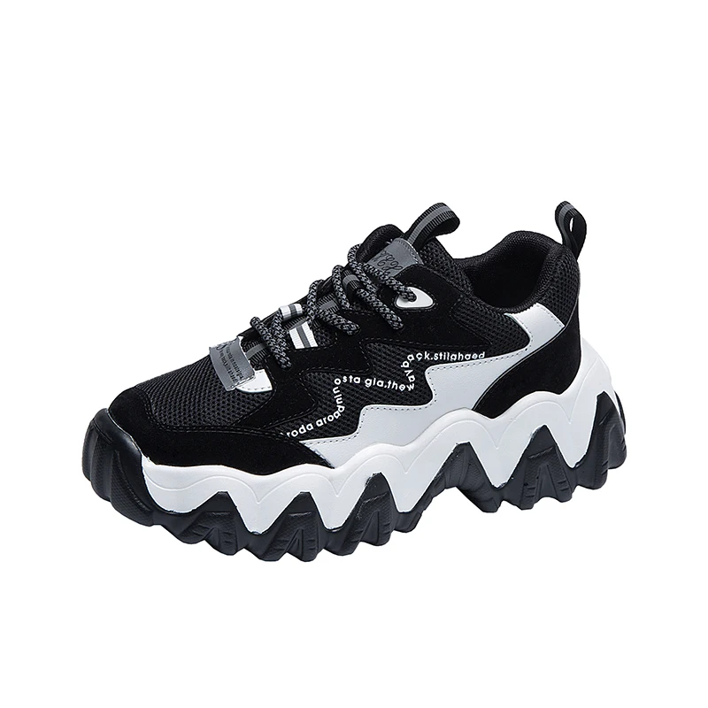 Fujin/зимние женские кроссовки на платформе с круглым носком Плюшевые теплые