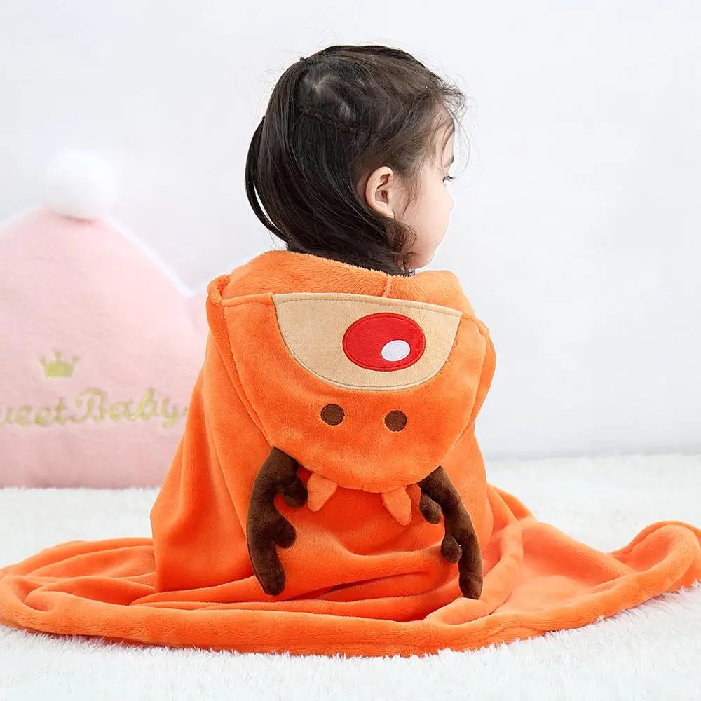 Hot Baby Child Washcloth Organic Bamboo Bath Towel Extra Soft And Thick Children Hooded Wash cloth |