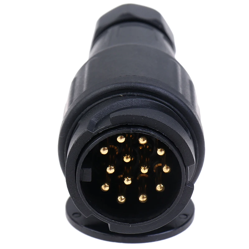 

1pc 12V 13 Pin Trailer Plug Waterproof Trailer 13 Pole Electrical Connector Wiring Connector Adapter Trailer For Vehicle RV