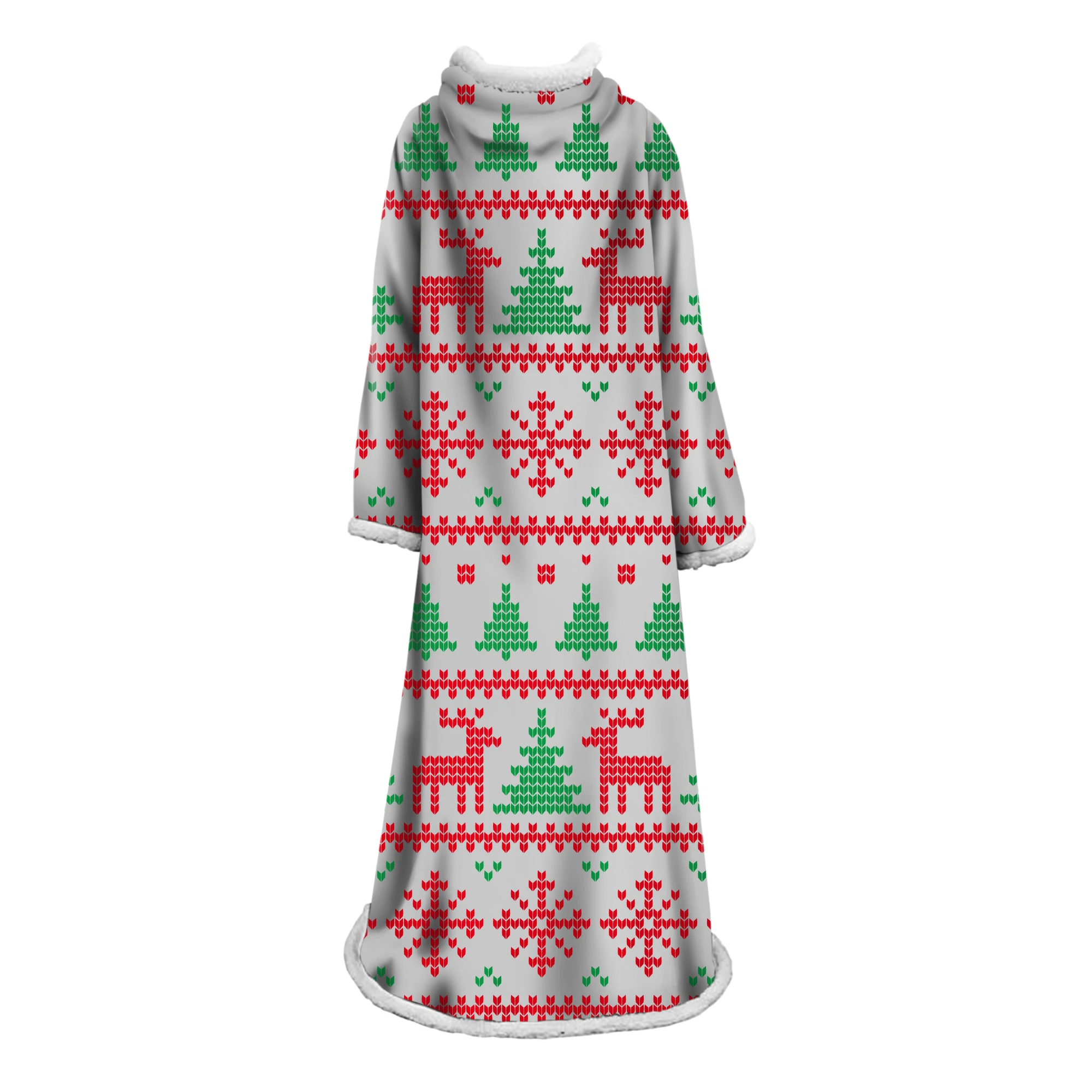 Рождественское длинное пушистое теплое очень мягкое одеяло элегантное уютное с