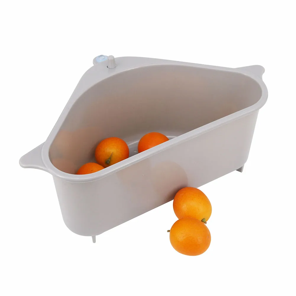 Сливная корзина для овощей и фруктов треугольное ситечко раковины присоска