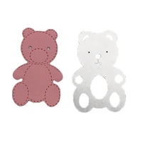 lovely bear cutting dies for scrapbooking metal hollow cutters holiday gifts clear stamps diy sticker letter art