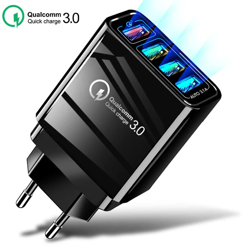 Быстрая зарядка USB 48 Вт для iphone 7 8 планшета QC 3 0 быстрая настенная с адаптером