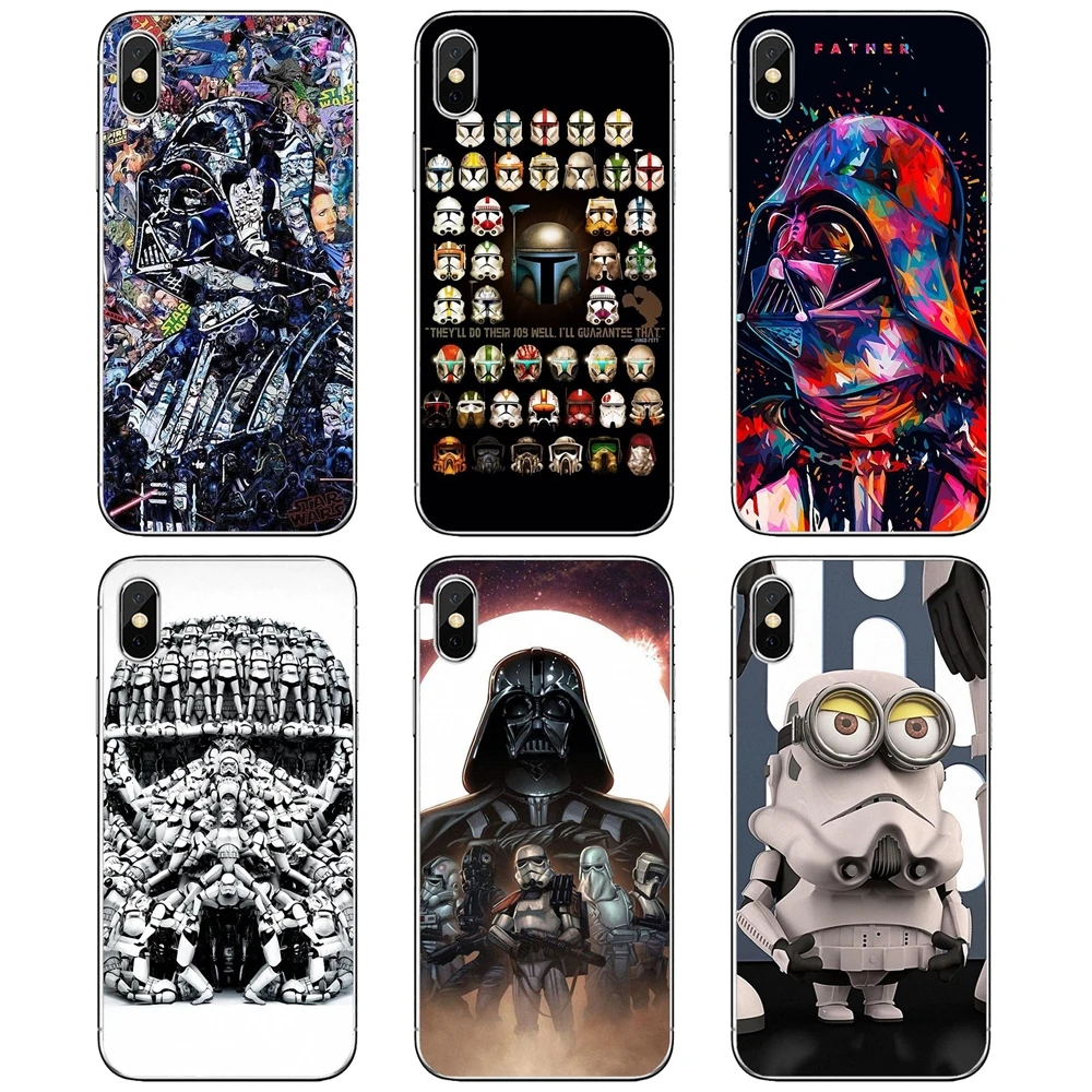 

For Apple iPhone 10 11 12 Pro Mini 4S 5S SE 5C 6 6S 7 8 X XR XS Plus Max 2020 Stormtrooper-Helmet Silicone Phone Cover