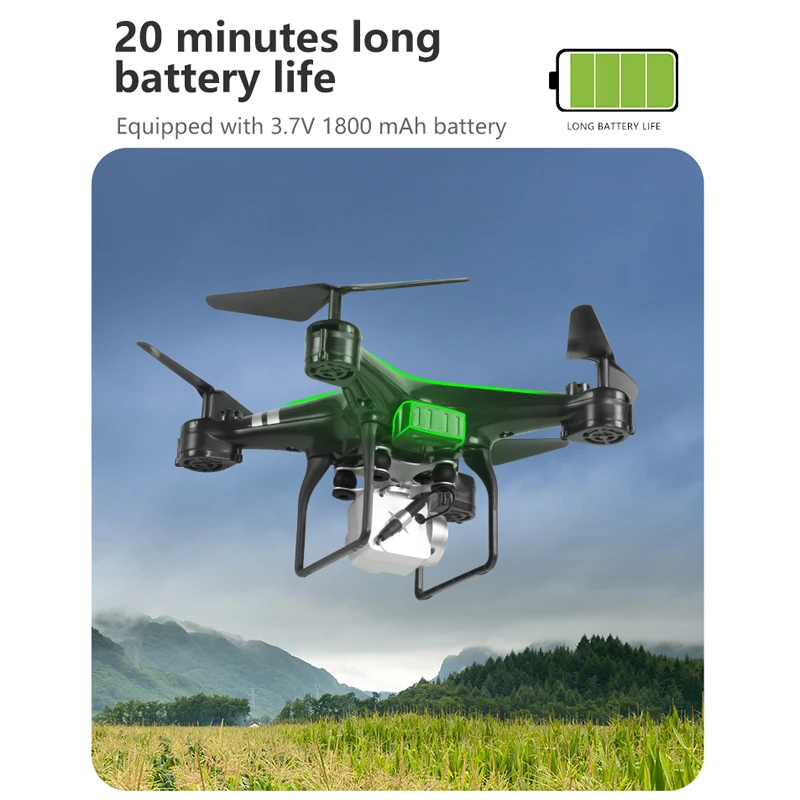 Профессиональный Дрон с камерой 1080P 4K HD Wi-Fi FPV угол удержания высоты широкий