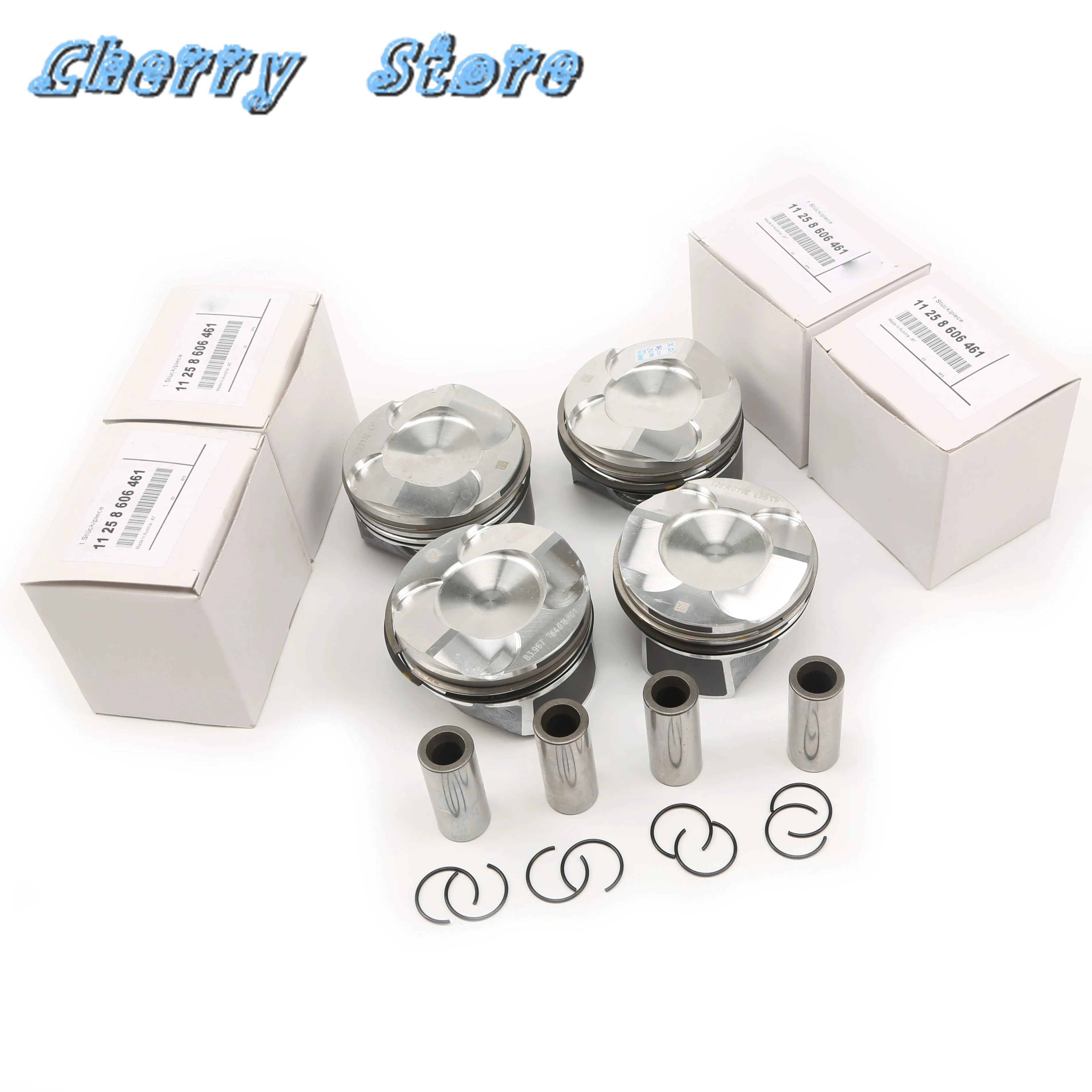 

4Pcs Pistons & Rings Set 84MM Φ22MM 11258606461 For BMW F23 F22 220i F34 F30 F31 320i F36 F33 F32 420i F10 F11 520i N20B20A 2.0T