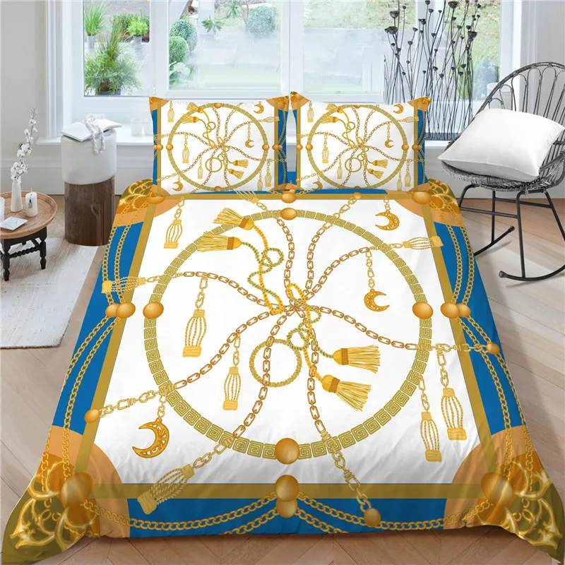 

Роскошный комплект постельного белья с пододеяльником королевского размера 2/3 шт. высококачественное постельное белье для девочек и мальч...