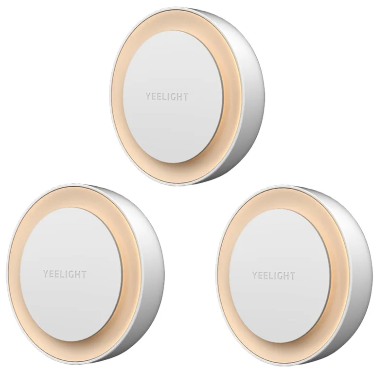3 PCS Mi jia Yeelight светодиодный ночной индукционный светильник с управлением светом светодиодный датчик света для спальни коридора Xiao mi инфракрасная Ночная лампа - Испускаемый цвет: 3 PCS