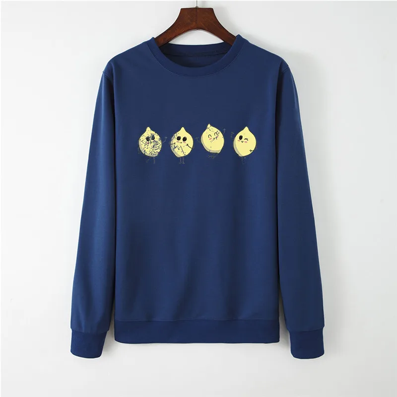 Осенние милые носки с лимонным принтом Женские С капюшоном длинными рукавами