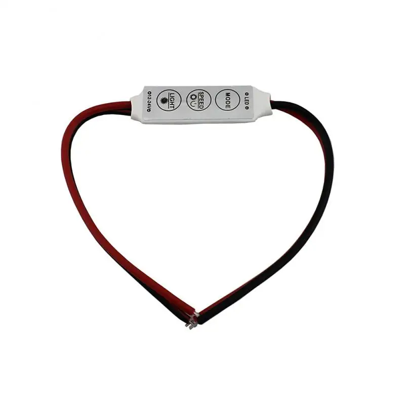 

3 Key Mini LED Strip Controller Mini LED Strip Controller LED Single Color Dimmers 12A Manual Wireless Light Lamp Controller