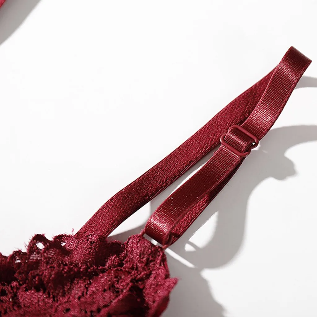 Однотонные Бесшовные бюстгальтеры пуш ап для женщин сексуальные кружевные