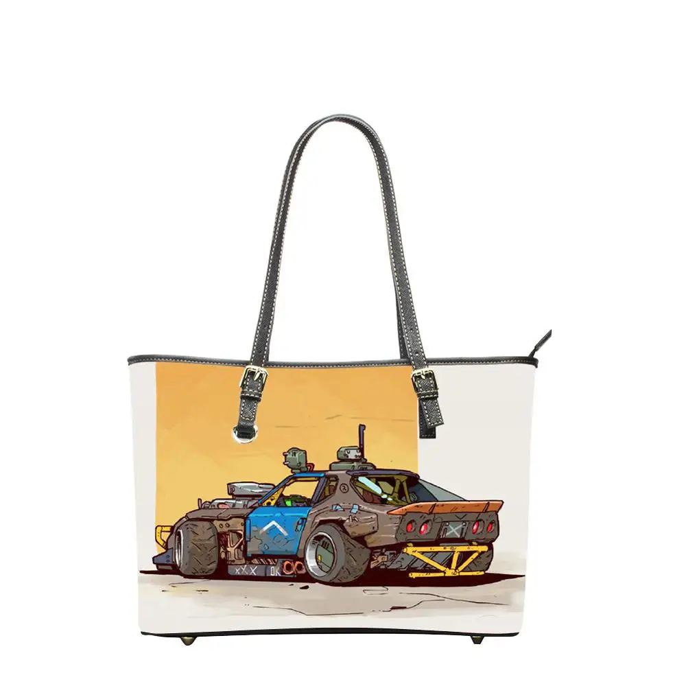 Большие сумки через плечо автомобильная сумка-тоут из искусственной кожи