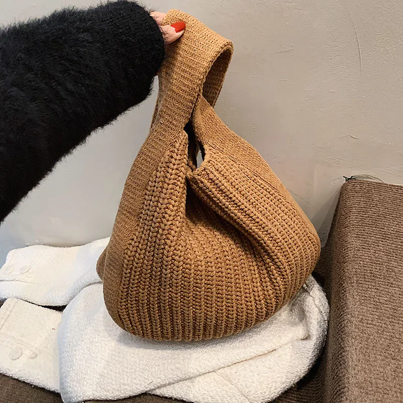 

2021 New Brand Niche Designer Plush Woven Large-Capacity Western Style High-Quality Texture Women'S Single Shoulder Tote Handbag