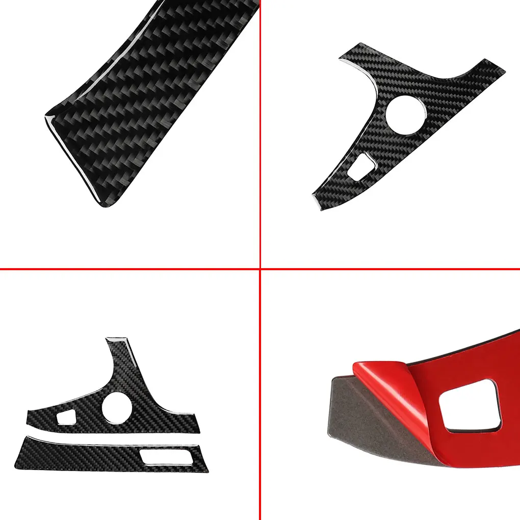 2 шт./компл. Приборная панель автомобиля правая рамка Крышка углеродного волокна