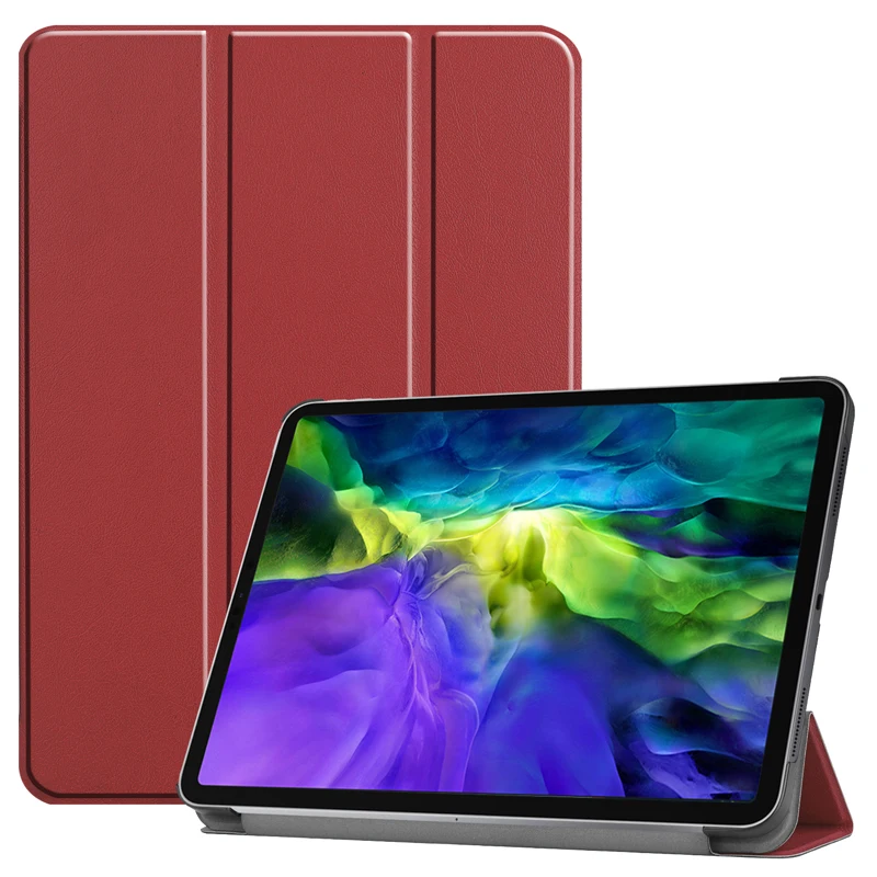 

Деловой чехол для планшета iPad pro 11 дюймов 2020 Складной флип-чехол из искусственной кожи с подставкой защитный чехол Funda