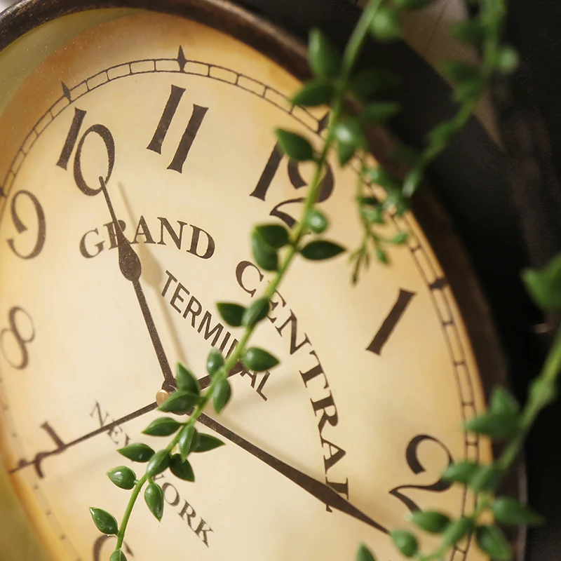 Большие винтажные настенные часы электронные антикварные металлические