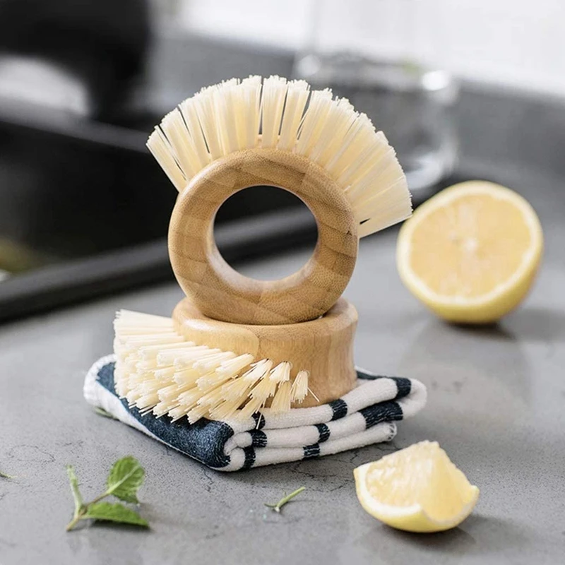 3 шт бамбуковая посуда щетка для очистки фруктов и чистки овощей подходит