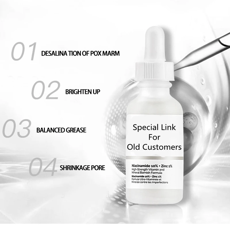 

Special Link For Old Customers Niacinamide 10% + Zinc 1% Face Shrink Pores Serum Short-term promotion