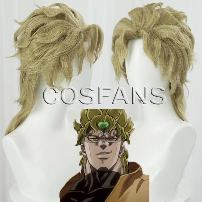 Dio Brando Косплэй Jojo странные приключения Для мужчин короткий золотой парик аниме