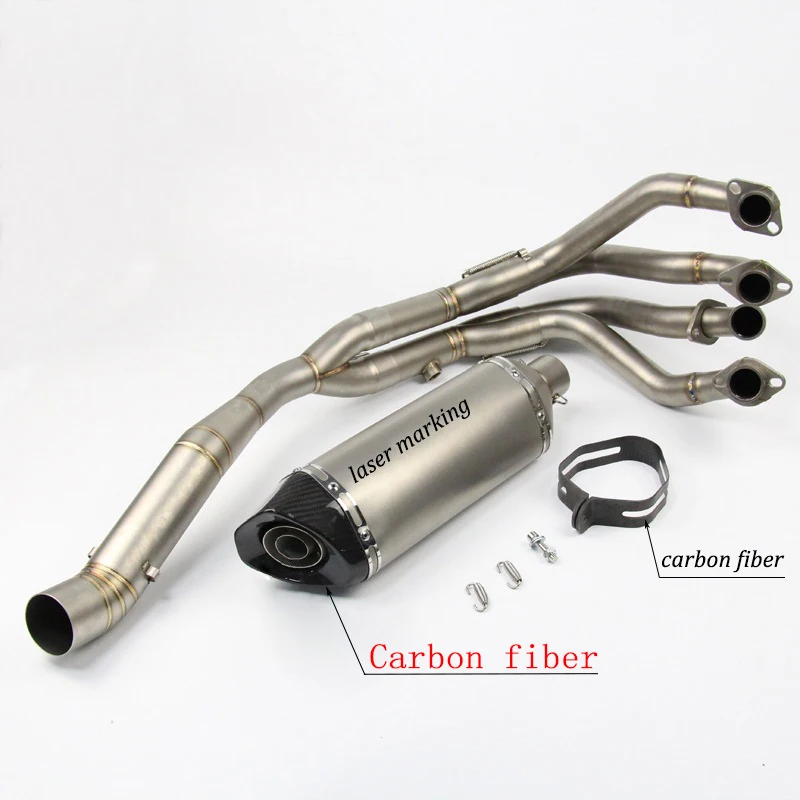 Для Кавасаки ZX6R полная система труб с выхлопом мотоцикла Модифицированная труба
