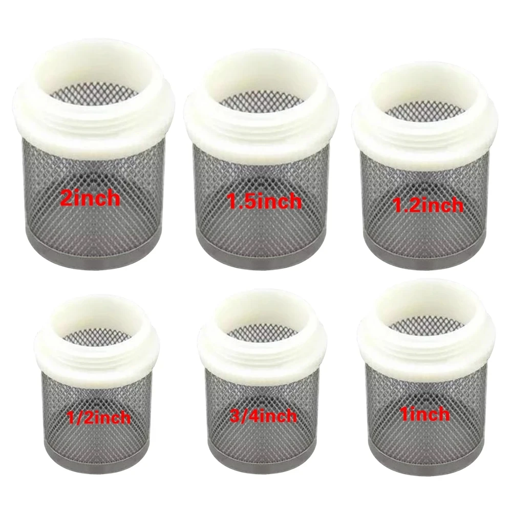 

1/2"~2" Stainless Steel Net Filter Aquarium Fish Tank Tap Check Valve Filters Mesh Screen Garden Irrigation Water Pump Protect
