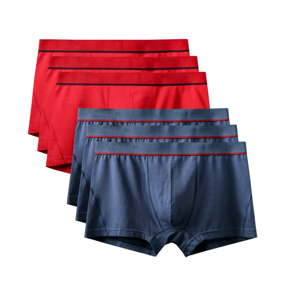 6Pcs A0582 Mix A26 6 шт./лот, новинка, высокое качество, Mr трусы, модные, сексуальные, брендовые, U выпуклые трусы, мужские, размера плюс, боксеры, шорты, большой размер, нижнее белье - Цвет: 6Pcs A0582 Mix A26