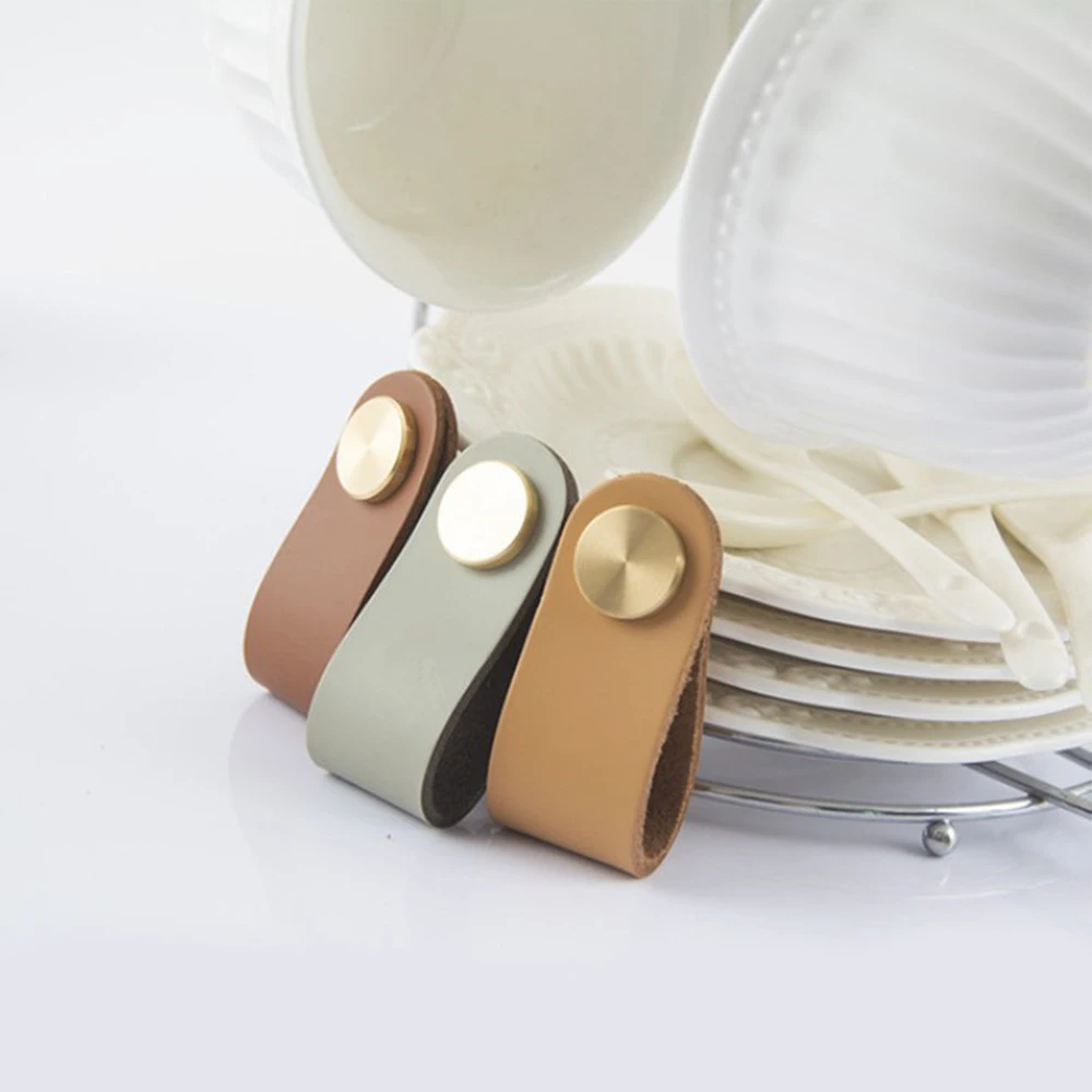 Итальянский кожаный ящик в скандинавском стиле ручки для шкафа обувного винного