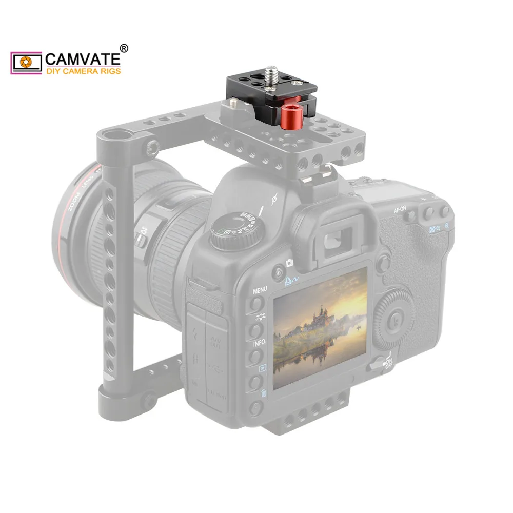 CAMVATE Swat рельсовый зажим QR НАТО с 1/4 '' 20 3/8'' 16 резьбовыми отверстиями для