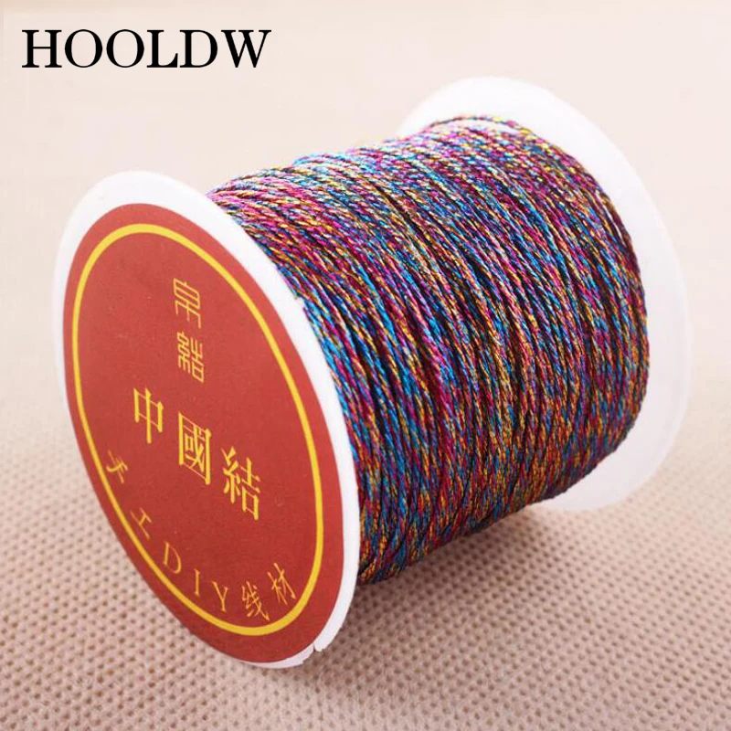 Высококачественный шнур золотого и серебряного цвета 0 2 мм 4 6 8 1 нейлоновый нить