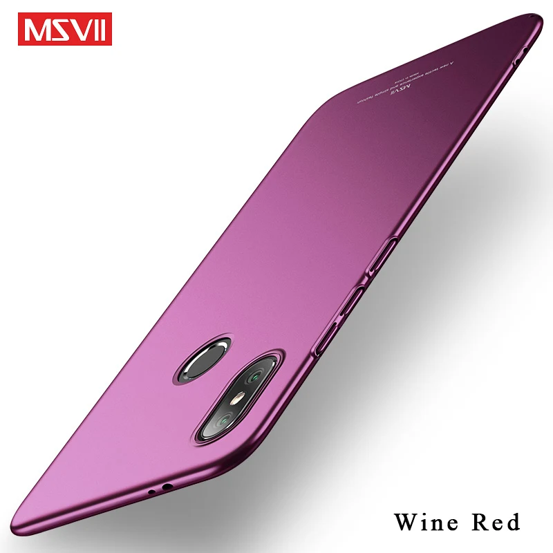 Wine Red Mi A2 Lite чехол MSVII тонкий матовый чехол для Xiao mi A2 mi A2 Lite Global чехол Xio mi A3 Жесткий PC чехол для Xiaomi mi A3 Lite чехол s - Цвет: Wine Red