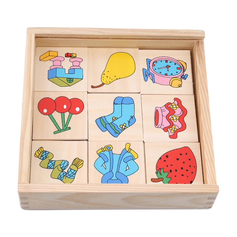 Новая обучающая деревянная головоломка Монтессори для обучения игрушка