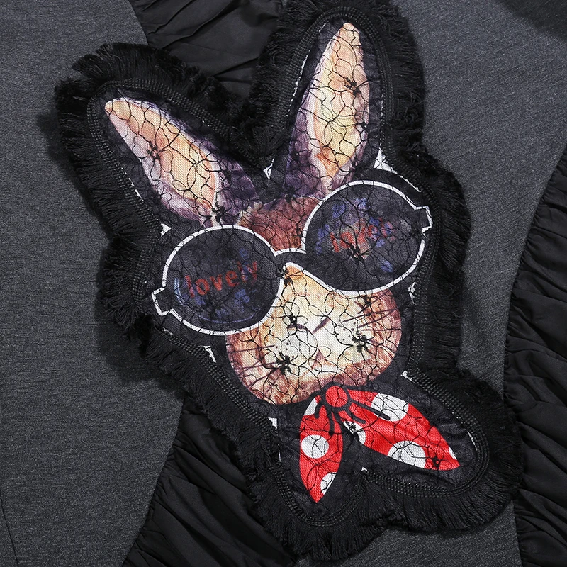 Новинка 2019 женское черное зимнее платье в японском стиле с длинным рукавом