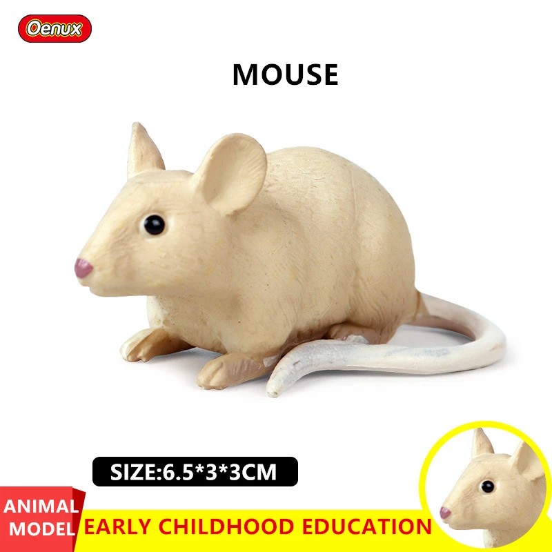 Детская имитация Статуэтка дикого животного игрушка мини мышь крыса хомяк