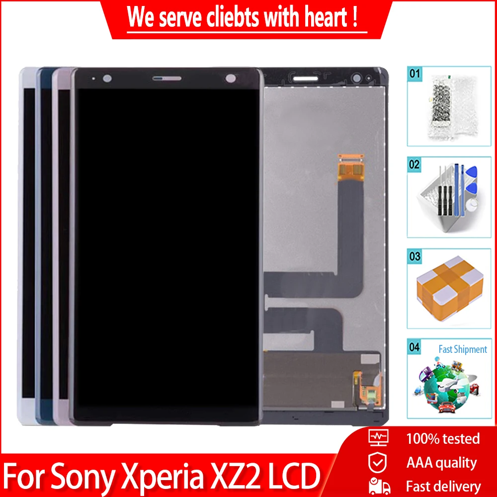 ЖК дисплей 5 7 ''для Sony Xperia XZ2 сенсорный экран дигитайзер панель в сборе запасные