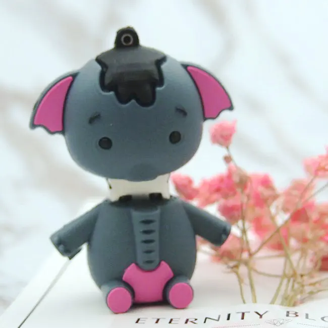 Usb флешка С Рисунком Слона милый флеш накопитель с животными USB 2 0 64 ГБ 128 Мб 32