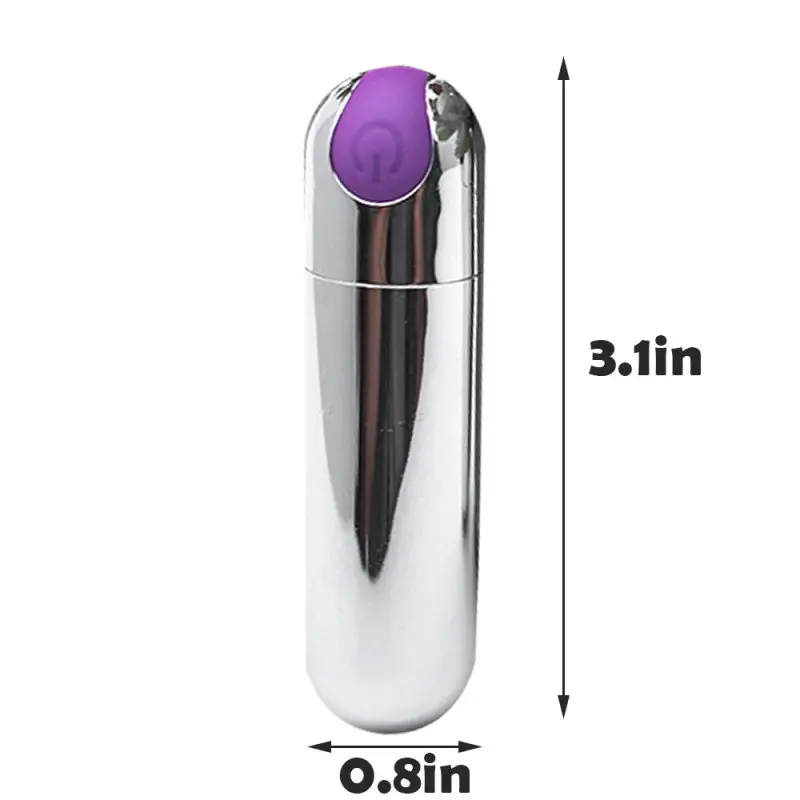 

10-Speed Waterproof Portable Vibrating Bullet Rechargeable Full Body Massager