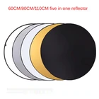 Отражатель вспышки 6080110 см пять в одном мягсветильник вая панель фотографическое оборудование
