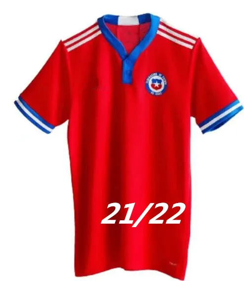 

New Chile 2021 High quality Man Camiseta soccer jersey T-shirt Home Away Red White Medel Alexis Arturo Vidal Eric Pulgar