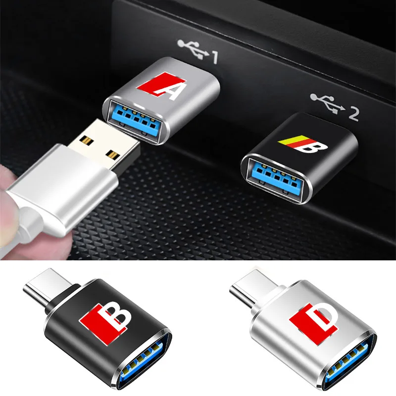Мини-адаптер Type-C на USB 3 0 конвертер телефонный кабель для Skoda Octavia Rapid Fabia Superb Kodiaq Scala