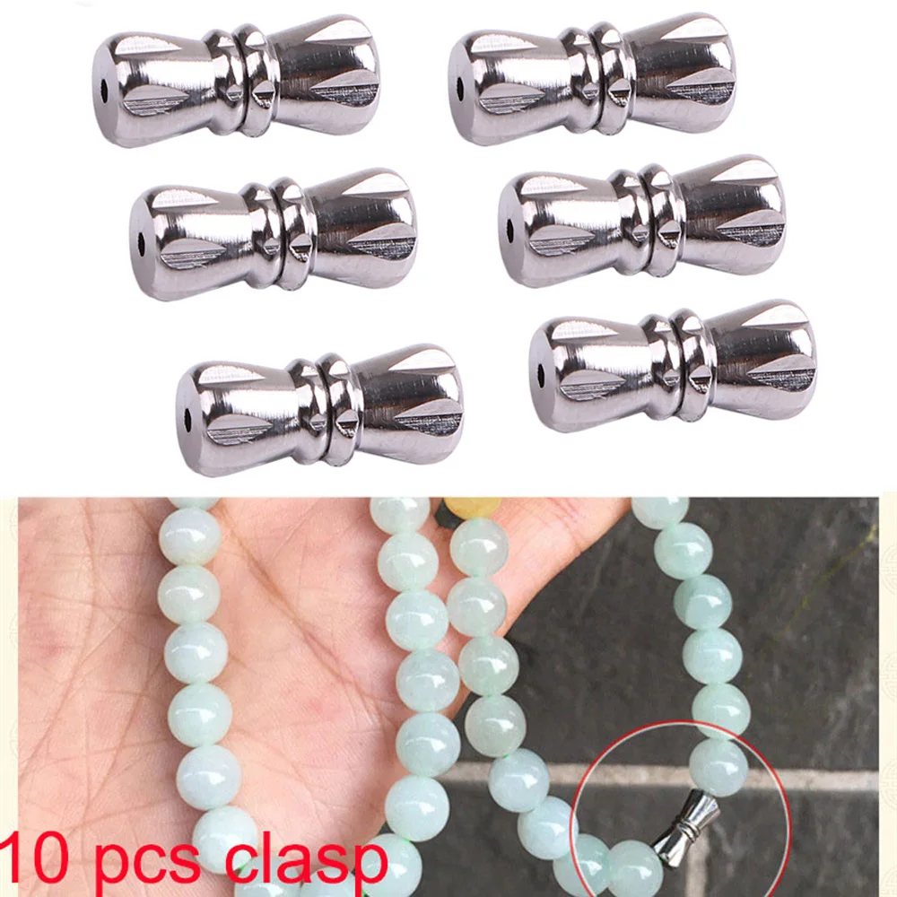 Застежка с винтовой застежкой серебристые застежки для браслетов и ожерелий