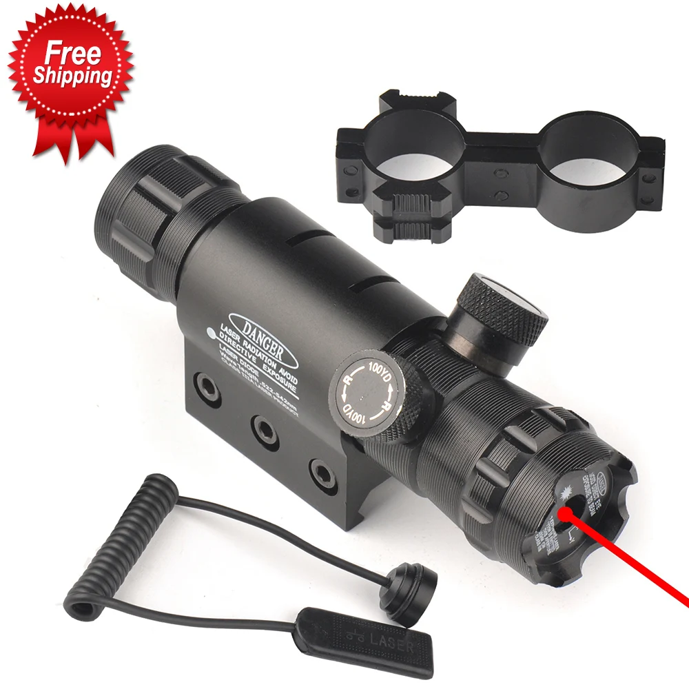 Тактический Улучшенный Красный лазерный прицел для оружия с креплением и