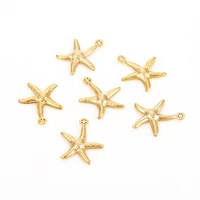 10pcs 304 stainless steel pendants starfish heart charms pendant for necklace earrings jewelry making diy accessories