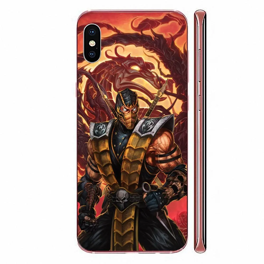 Мультяшный Скорпион Mortal Kombat для Xiaomi Mi3 Mi4 Mi4C Mi4i Mi5 Mi 5 5x6 6X 8 SE Pro Lite A1 Max Mix 2 Note 3 4 |