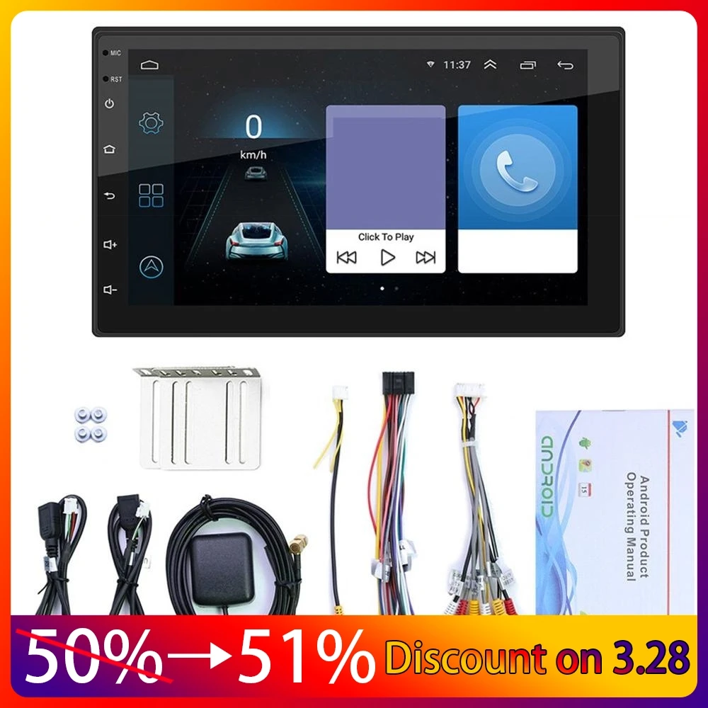 

Android 9.0 2 Din Car radio Multimedia Video Player Universal auto Stereo GPS MAP For For For Hyundai