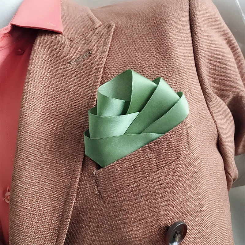 2020 Новый Модный деловой мужской блейзер прямо в карман полотенце формируя с