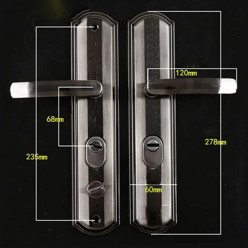 Универсальная безопасная дверная ручка из алюминиевого сплава утолщенная