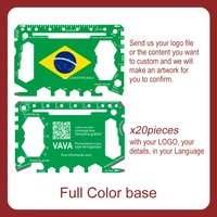 brazil flag different country image customized multi tool card custom brand beer bottle openers