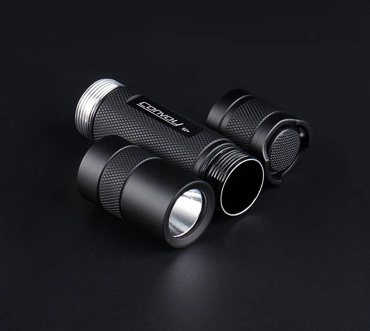 Ультрафиолетовый светодиодный фонарик Convoy S2 + черный 18650 нм со